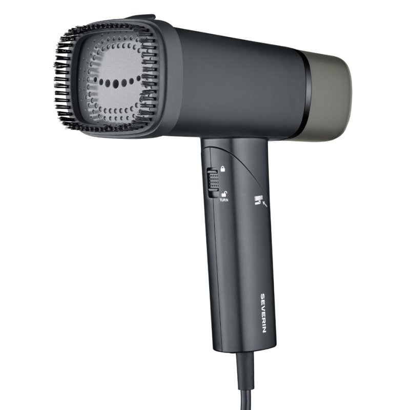 SEVERIN stoomstrijker DG 3282, inklapbaar, zwart mat, 1400 Watt