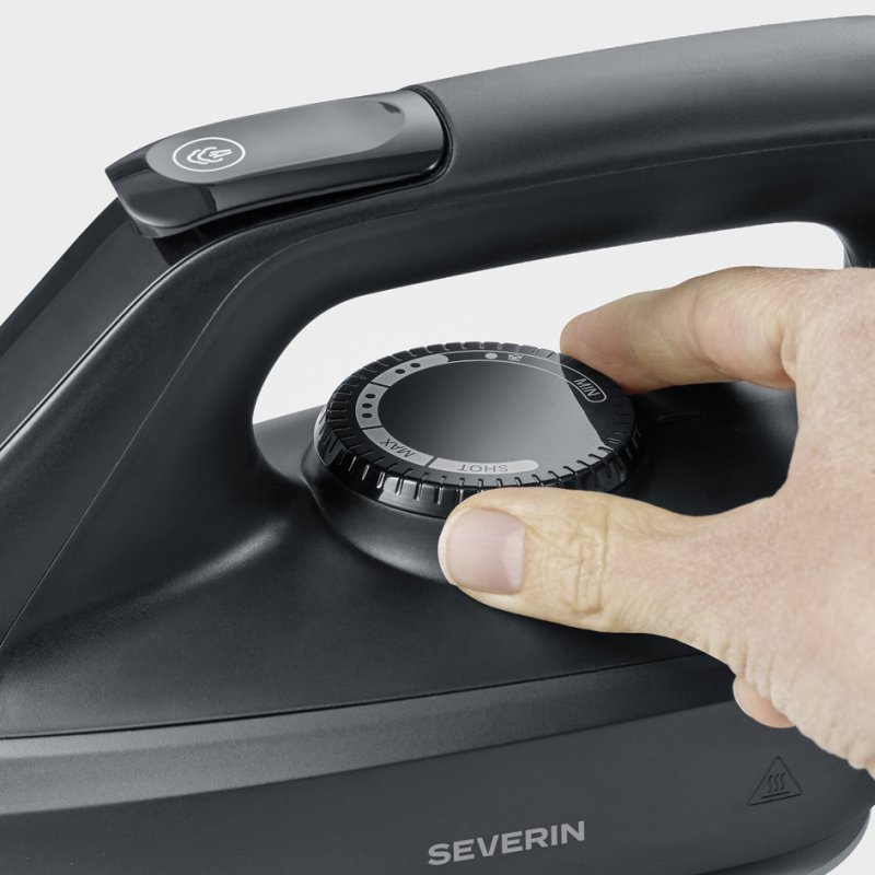 SEVERIN steam ironing station BA 3192, 2400 watts, matt black, 1.8 l water tank