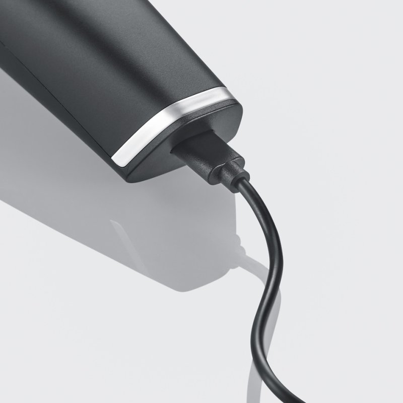 SEVERIN hair trimmer HT 708, Li-ion battery 60 min, LED display, matt black