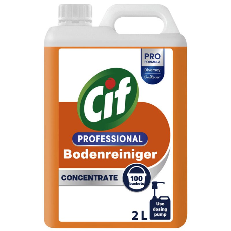 Cif bodenreiniger concentraat, citrusgeur, 2 liter, 100 doseeringen