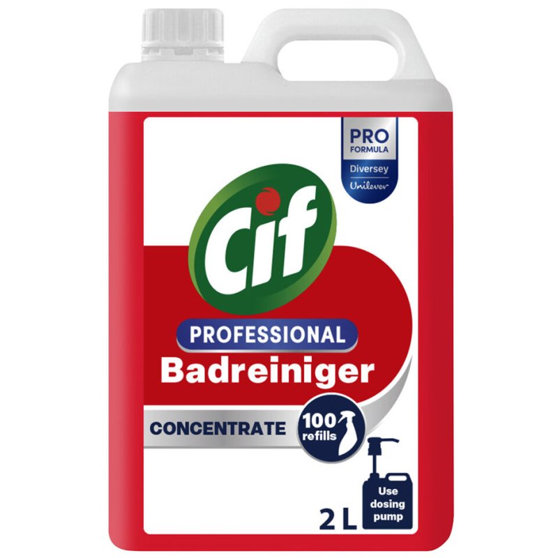 Cif Professional badreinigerconcentraat, 2 liter, 100 doseeringen