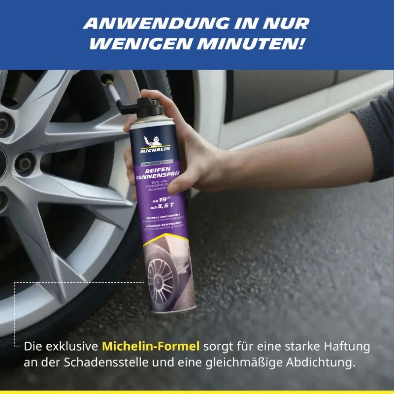 MICHELIN bandenreparatiespray, 750 ml, vanaf 19 inch