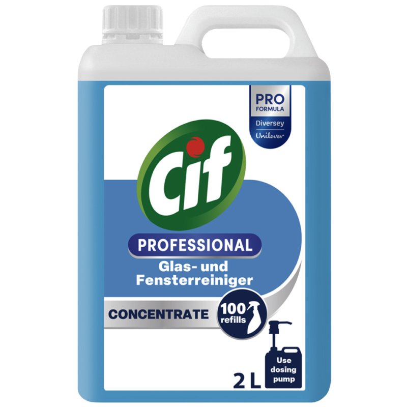 Cif Professional glasreiniger-concentraat, 2 liter