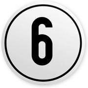 IWH snelheidssticker 20 km/h, zelfklevend, diameter 200 mm