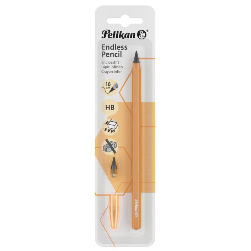 Pelikan crayon permanent Endless, aluminium, dureté HB, recharge incluse, Pink Powder