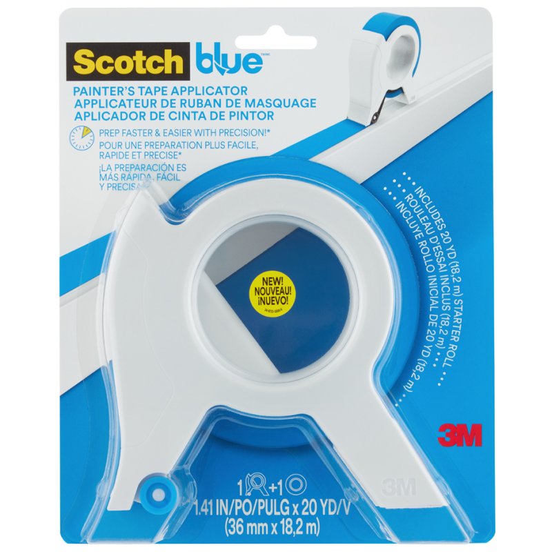 Scotch ruban de masquage dispenser ScotchBlue, 36 mm, recharge, y compris 18 m ruban