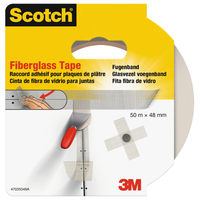 Scotch ruban de masquage, 48 mm x 50 m, blanc, fibre de verre