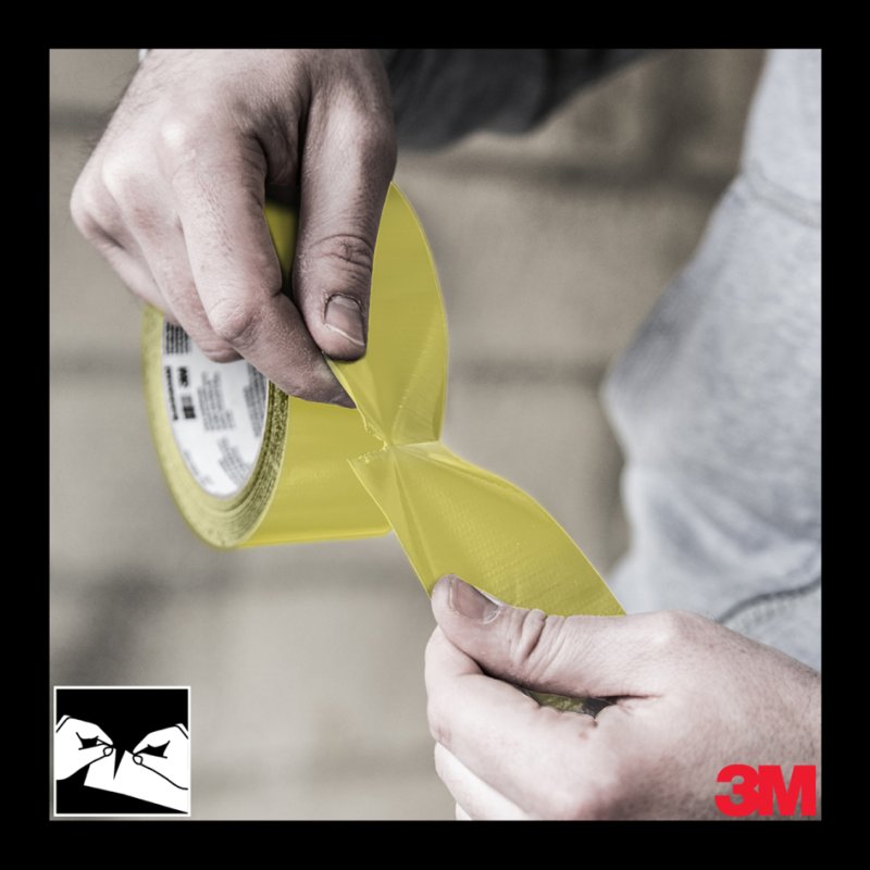3M betonweefselband 399, 44 mm × 50 m, geel