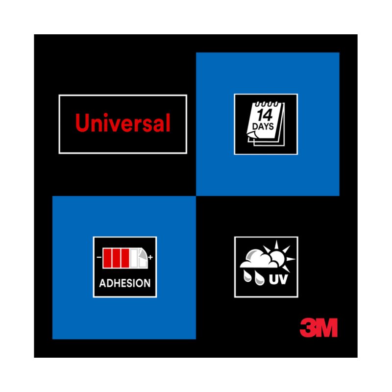 3M afplakband 2090, blauw, 48 mm × 50 m