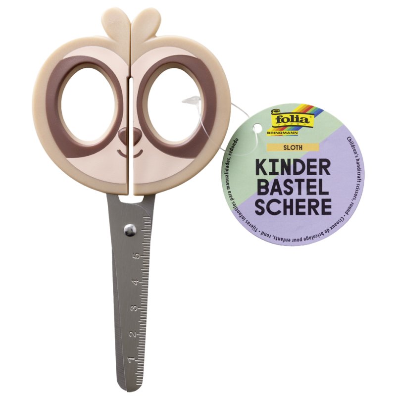 folia kinder knutselschaar, 4 motieven, 160 mm, 16 stuks