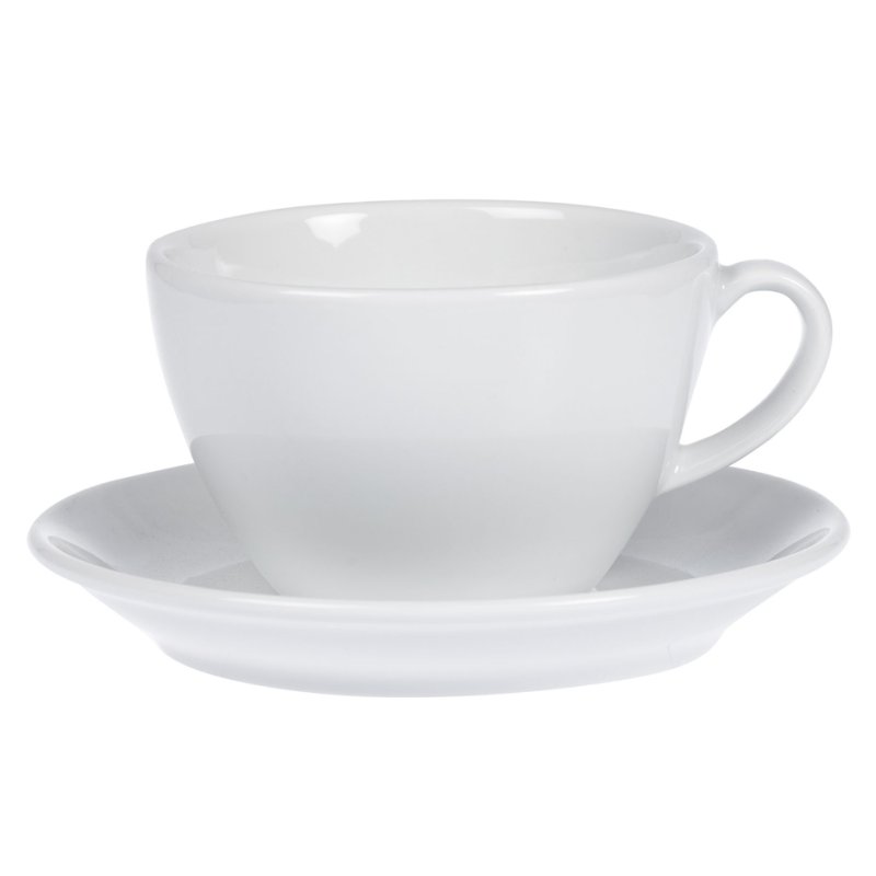 Esmeyer tasses à café BISTRO 6 pièces, porcelaine, blanc, 400 ml