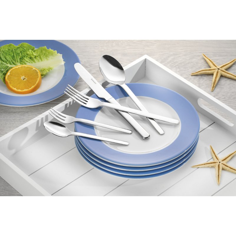 Esmeyer BETTINA cutlery set, silver, 180-piece, 18/10 chrome stainless steel, high-gloss polished