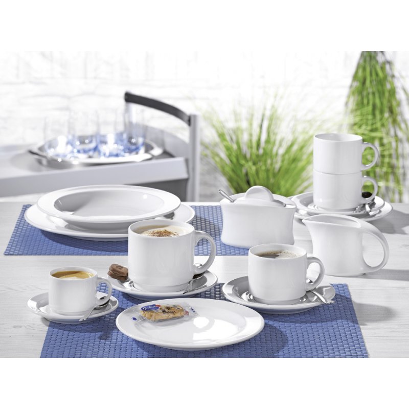 Esmeyer ADRINA coffee service, white, 20-piece, porcelain, dishwasher safe