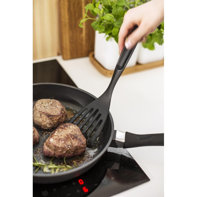 GastroMax pannenlift met gleuf, zwart, hittebestendig tot 260°C