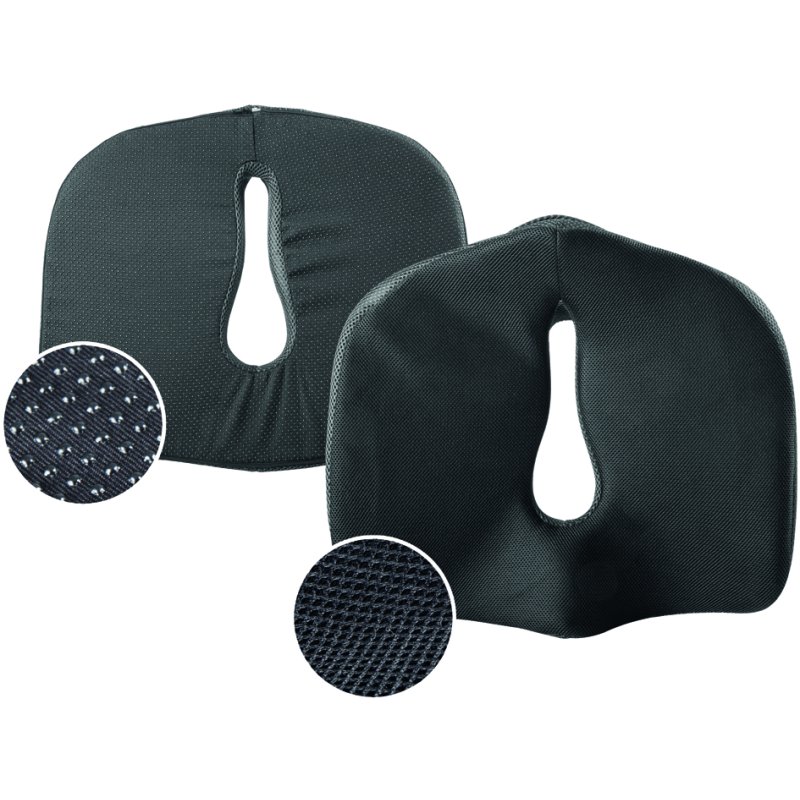 LogiLink coussin orthopédique, mousse à mémoire de forme, noir, 45×38×13 cm