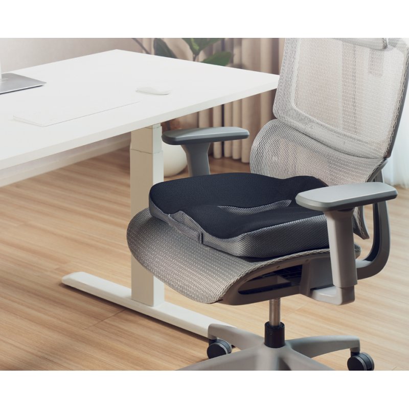 LogiLink coussin orthopédique, mousse à mémoire de forme, noir, 45×38×13 cm