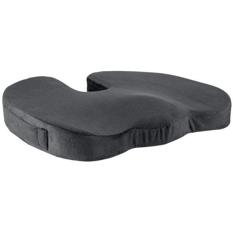 LogiLink orthopaedic seat cushion, memory foam, black, 435×330×70 mm