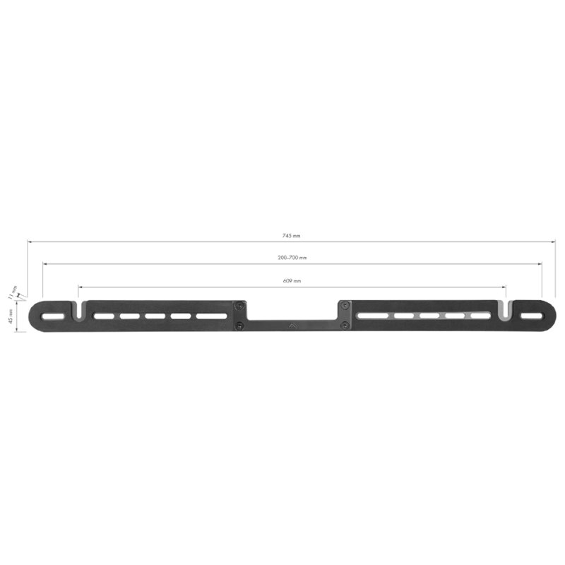 LogiLink SONOS ARC/ARC ULTRA speaker wall bracket, black, max 10 kg