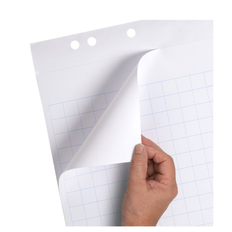 herlitz LANDRÉ bloc de conférence, quadrillé/blanc, 650×980 mm, 20 feuilles