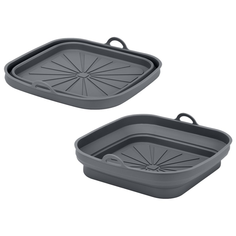 metaltex silicone basket, grey, foldable, 200 mm