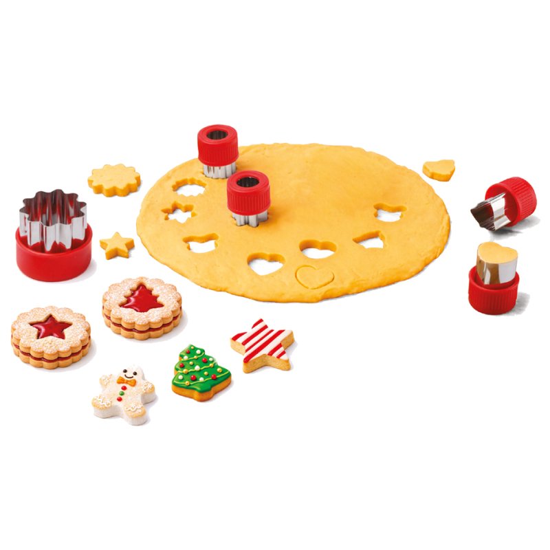 metaltex Mini-Emporte-pièces Noël, 9 pièces, inox/plastique