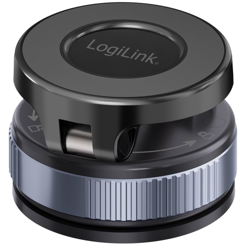 LogiLink smartphone magnetic holder, 2 arms, black