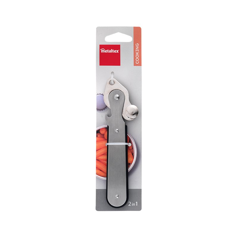 Metaltex ouvre-boîte à levier, acier inoxydable, lame forgée, 150 mm