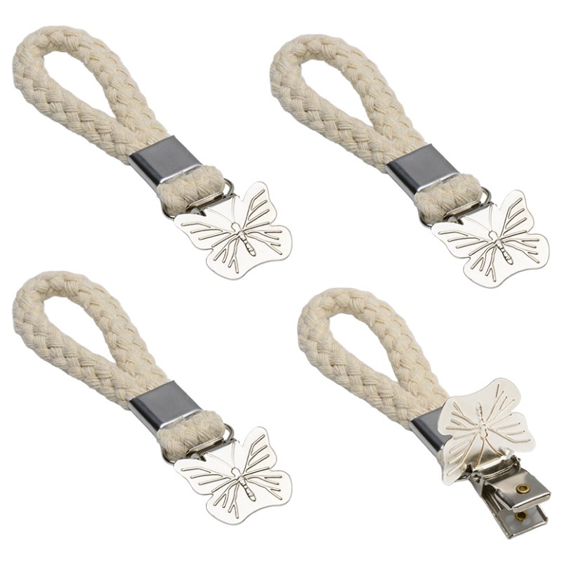 metaltex pinces à torchons Schmetterling, motif papillon, cordon coton, 4 pièces