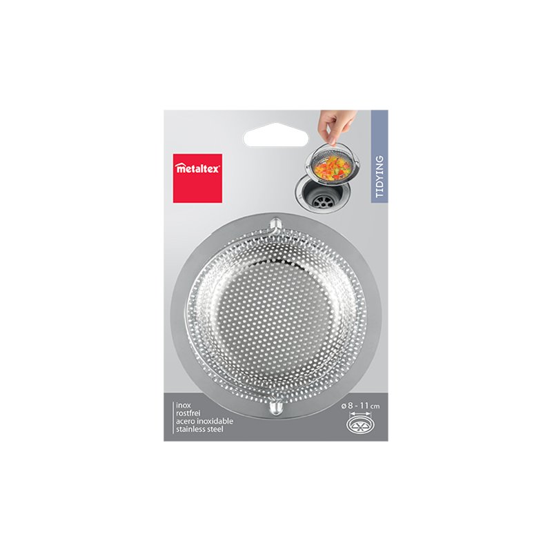 metaltex afvoerputje, diameter 115 mm, roestvrij staal, vaatwasmachinebestendig