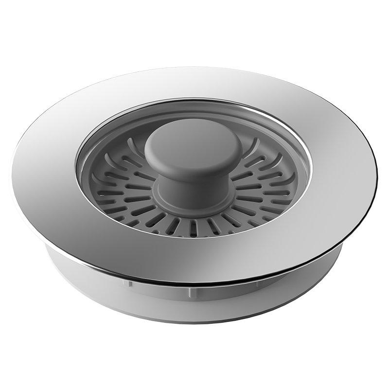 Metaltex Bouchon d'évacuation, argent/gris, 110×110×39 mm
