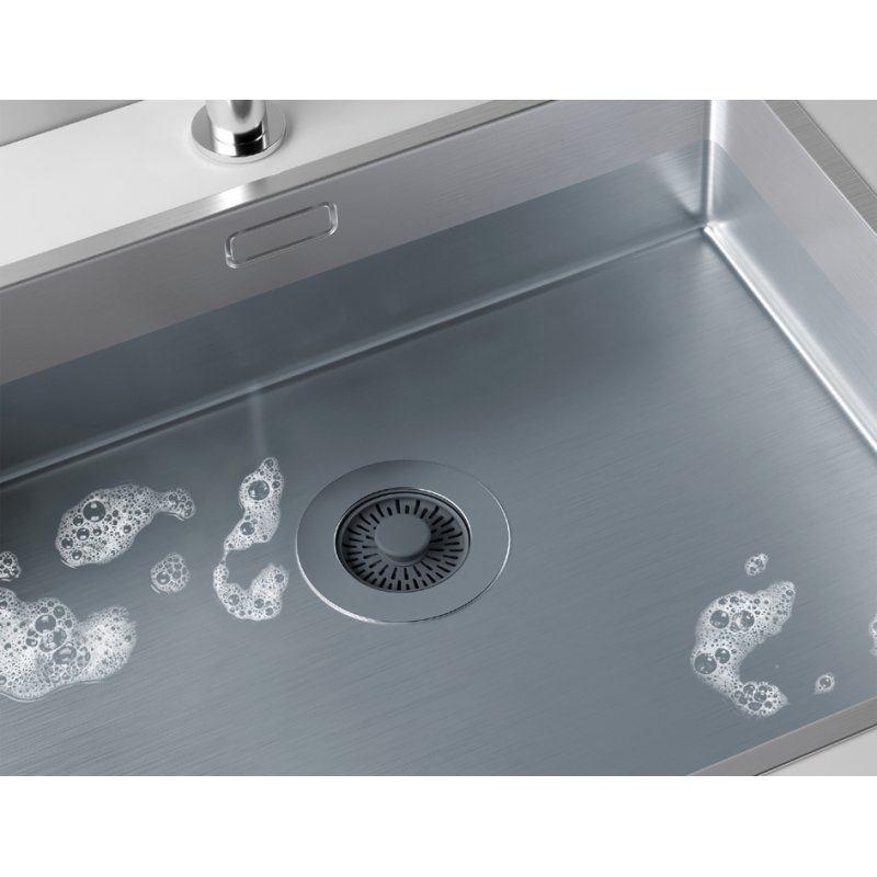 Metaltex Bouchon d'évacuation, argent/gris, 110×110×39 mm