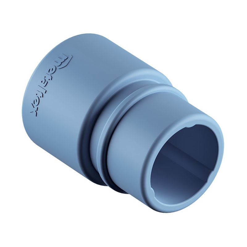 metaltex Lucid descaling attachment, blue, silicone, diameter 37 mm