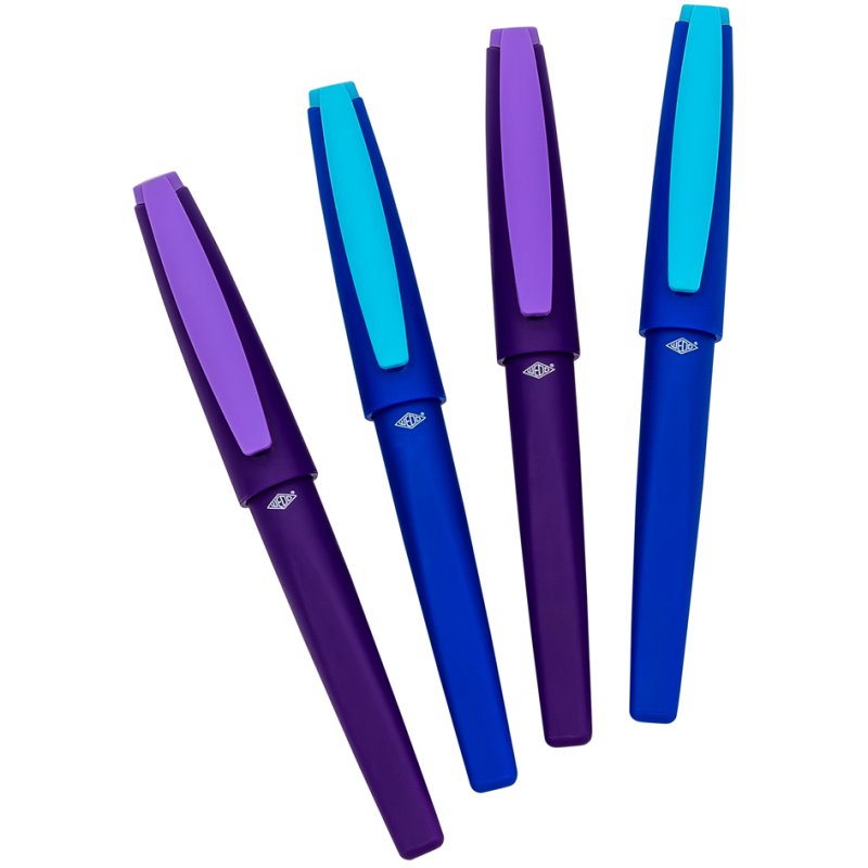 WEDO Pointy Forever Edition everlasting pencils, ergonomic, dark blue & purple, 24 pieces