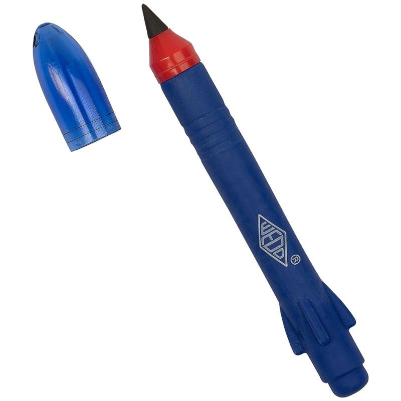 WEDO Ponity Rakete potlood, met gumschacht, HB, turquoise & blauw
