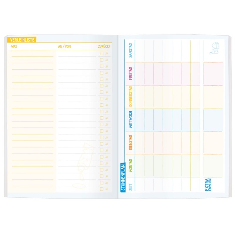 Häfft Lernfreunde homework diary Delfine, A5, transparent cover
