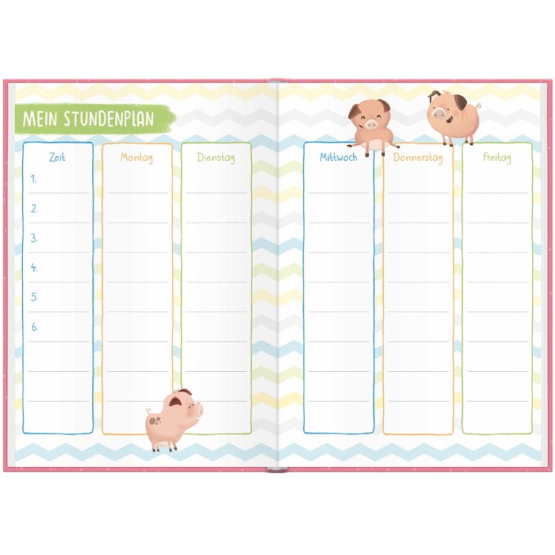 Häfft Lernfreunde memory album Eindelijk Schoolkind, A5, blue