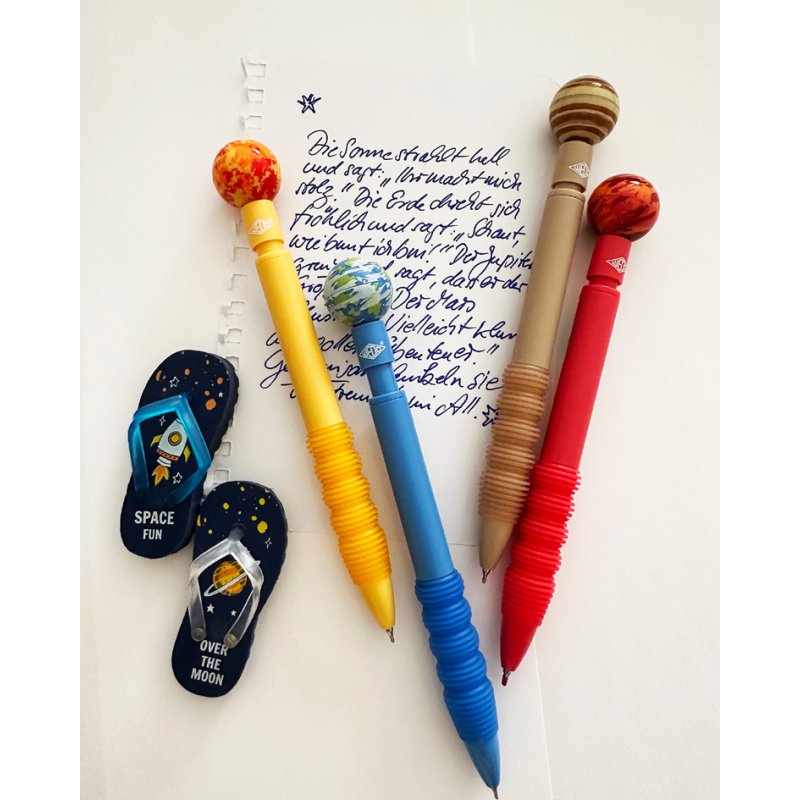 WEDO stylos à bille ASTROBall, bleu, 1,0 mm, display de 24 pièces