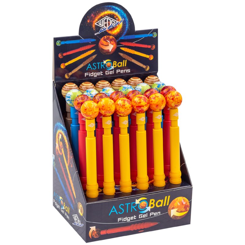WEDO stylos à bille ASTROBall, bleu, 1,0 mm, display de 24 pièces