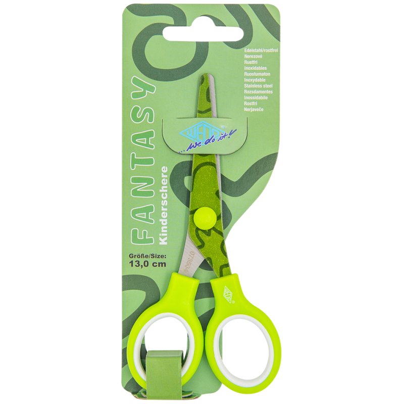 WEDO ciseaux de loisirs créatifs FANTASY Jungle, acier inoxydable, 130 mm, vert
