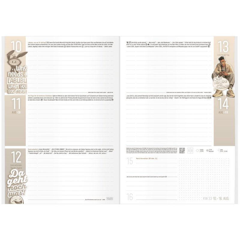 Häfft School Diary PLANNER 26/27 L, A5, 2026/2027, 160 pages