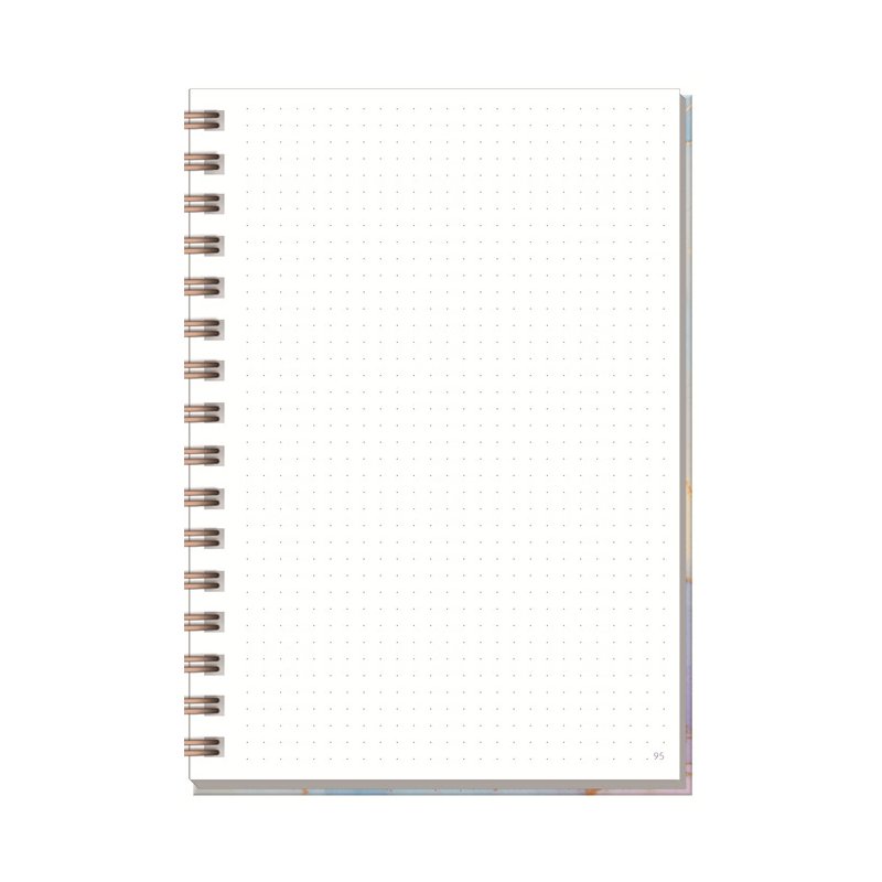 Häfft Spiral Notebook Journal Fancy, A5, dotted, hardcover