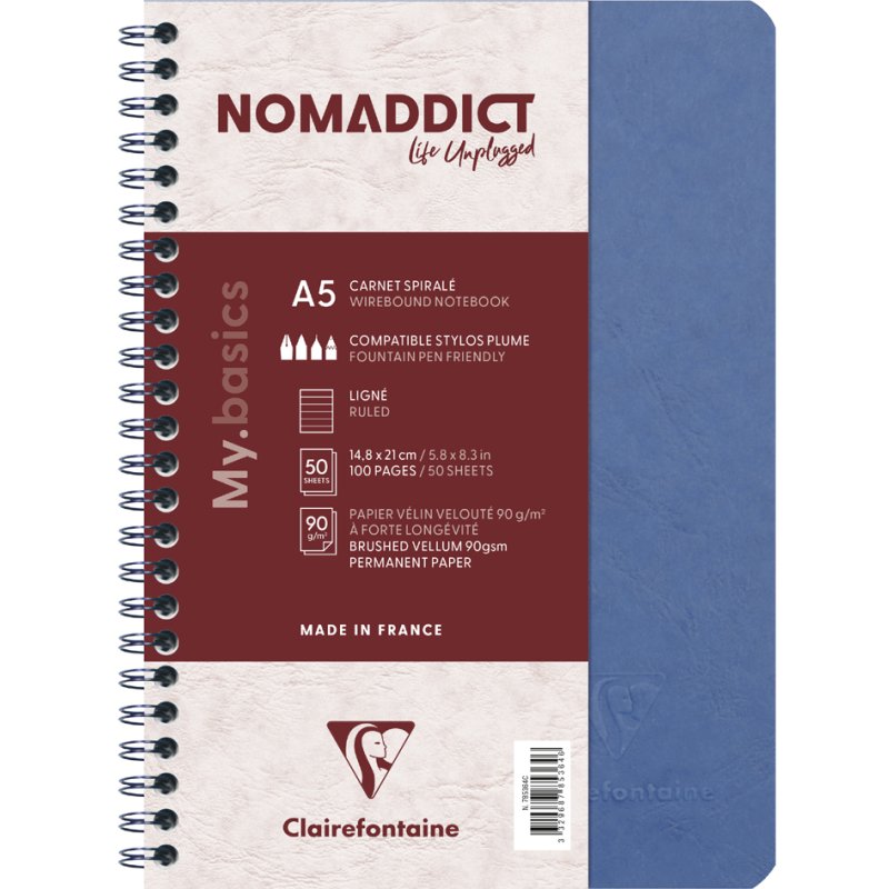 Clairefontaine carnet AGE BAG, A5, ligné, noir