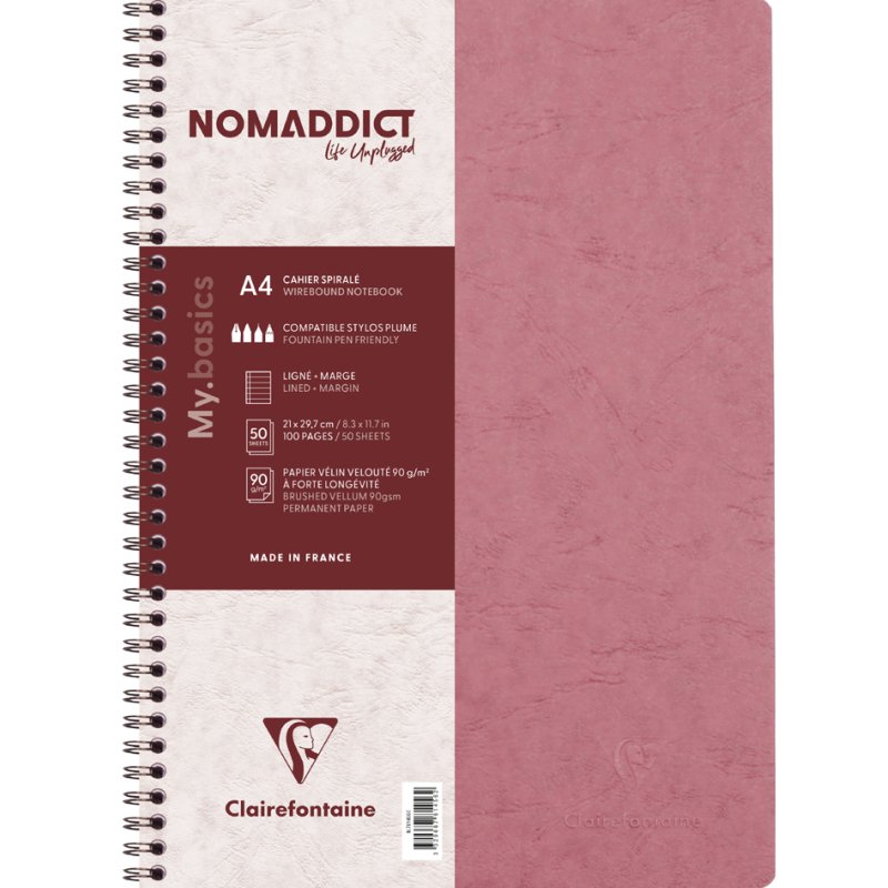 Clairefontaine cahier AGE BAG, A4, ligné, couleur tabac