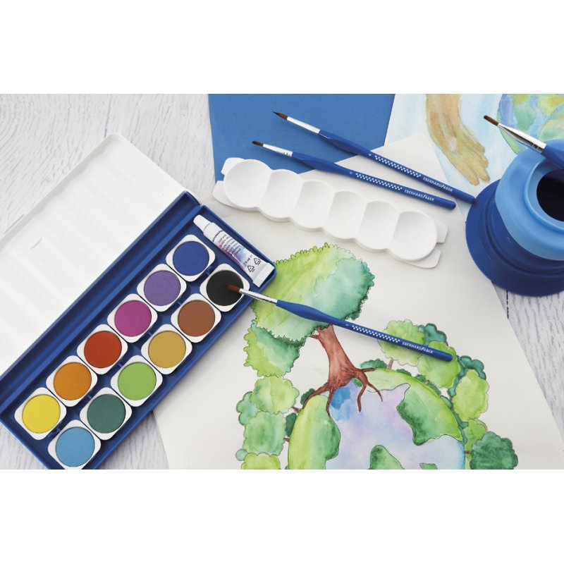 EBERHARD FABER paint set WINNER, 12 colours, 96% recycled plastic