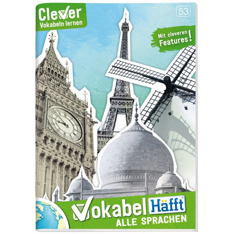 Häfft Vocabulary Book Vokabel-Häfft, green, A5, 32 sheets, 2 columns