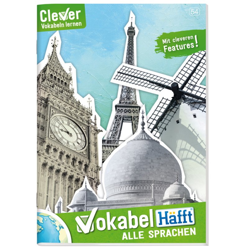 Häfft Vocabulary Book Vokabel-Häfft Universal, green, A4, 32 sheets, 2 columns