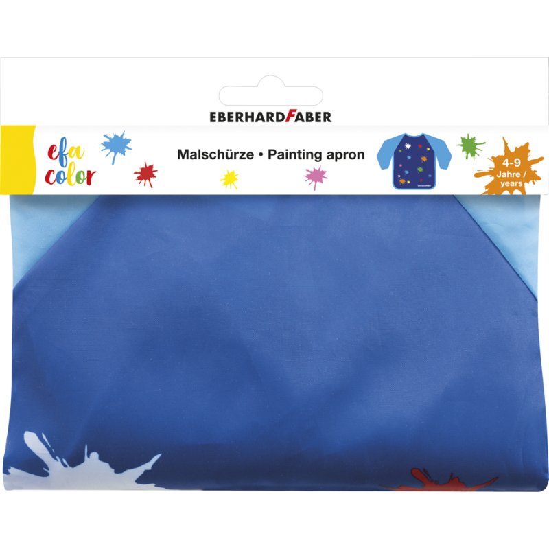 EBERHARD FABER watercolour paint, EFA Color, blue, ages 4-9, long sleeves
