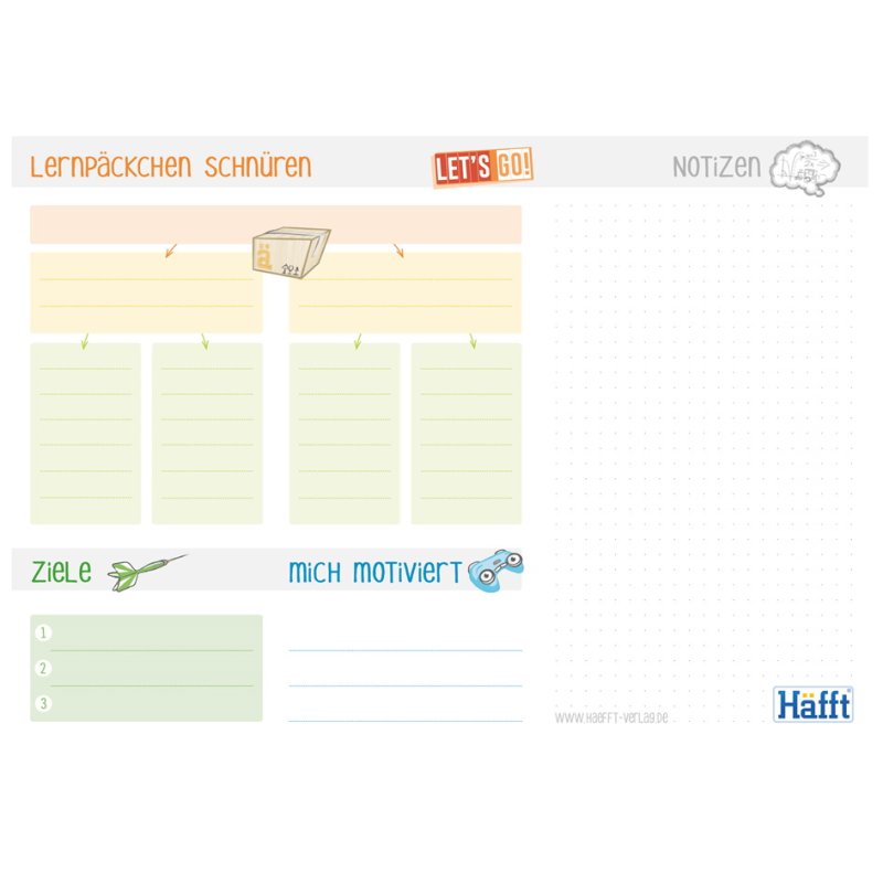 Häfft Lesson Planner Häfft-Block, A4, 50 sheets, 100 g/m²