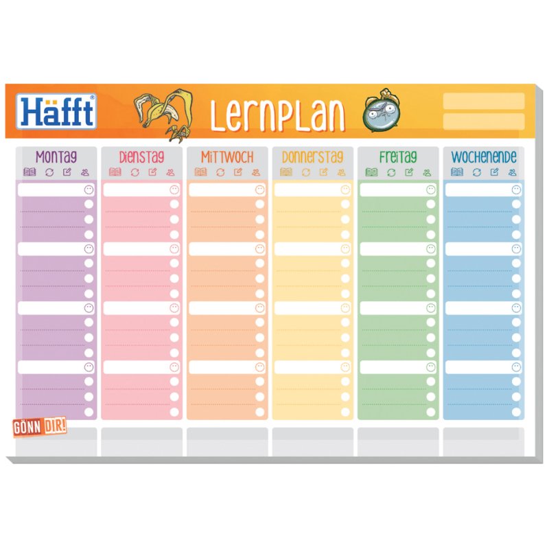 Häfft Lesson Plan Pad A5, 50 sheets, tear-off pad