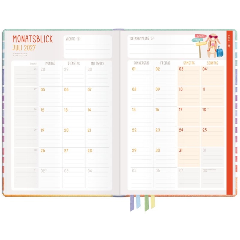 Häfft Color Stripes Childcare Planner, A5+, 13 months